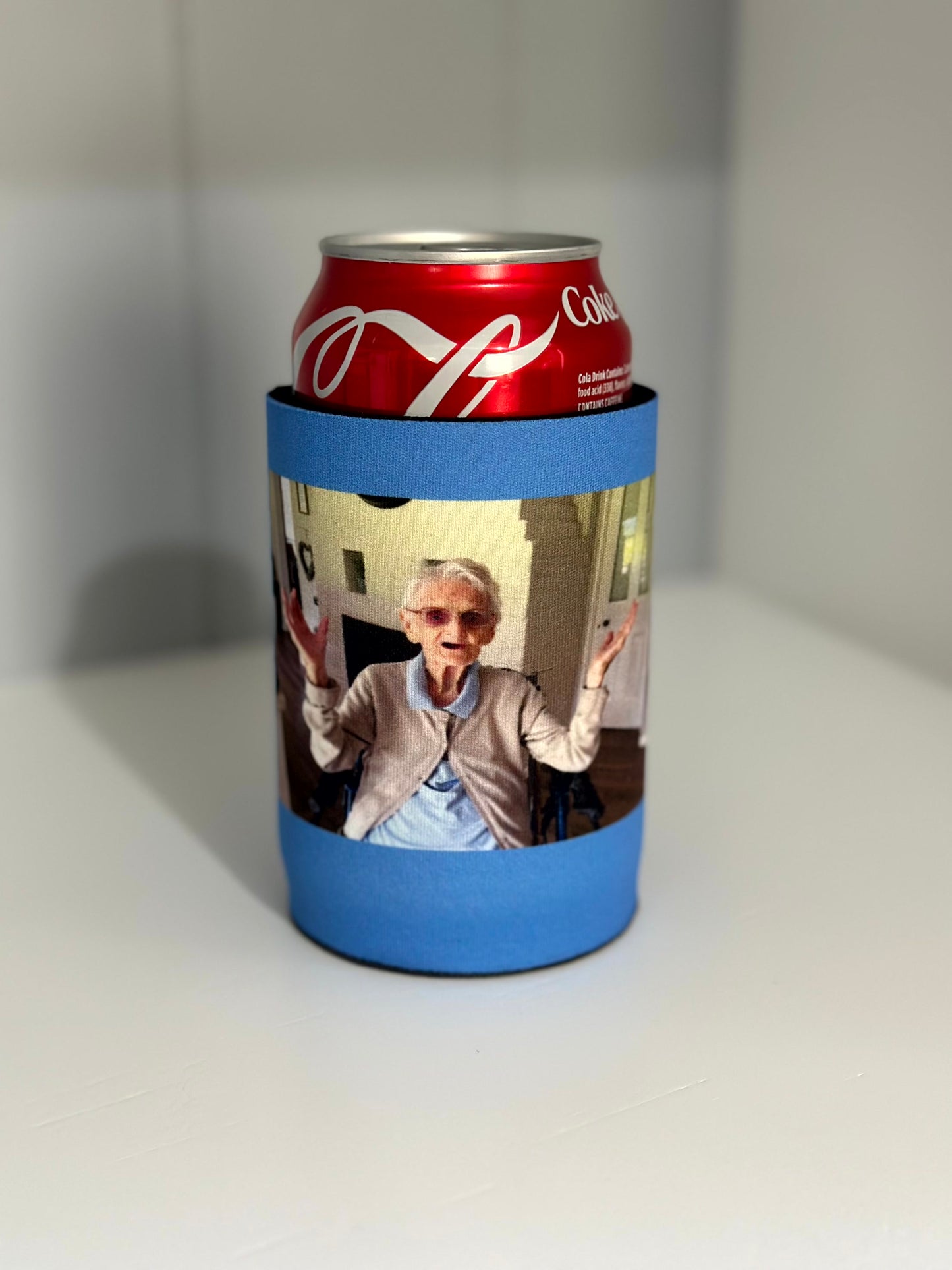 'Donkey' stubby holder in light blue