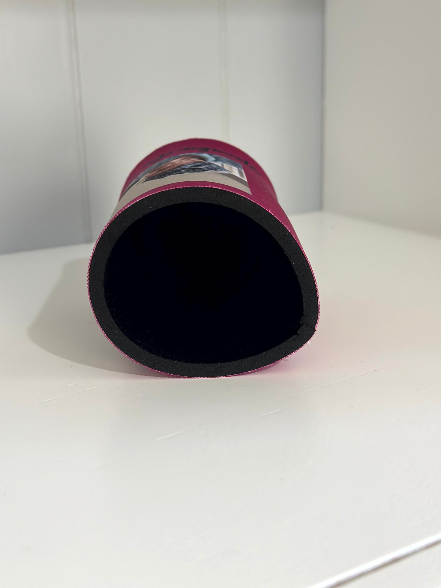 'Speaka Da English woman' stubby holder