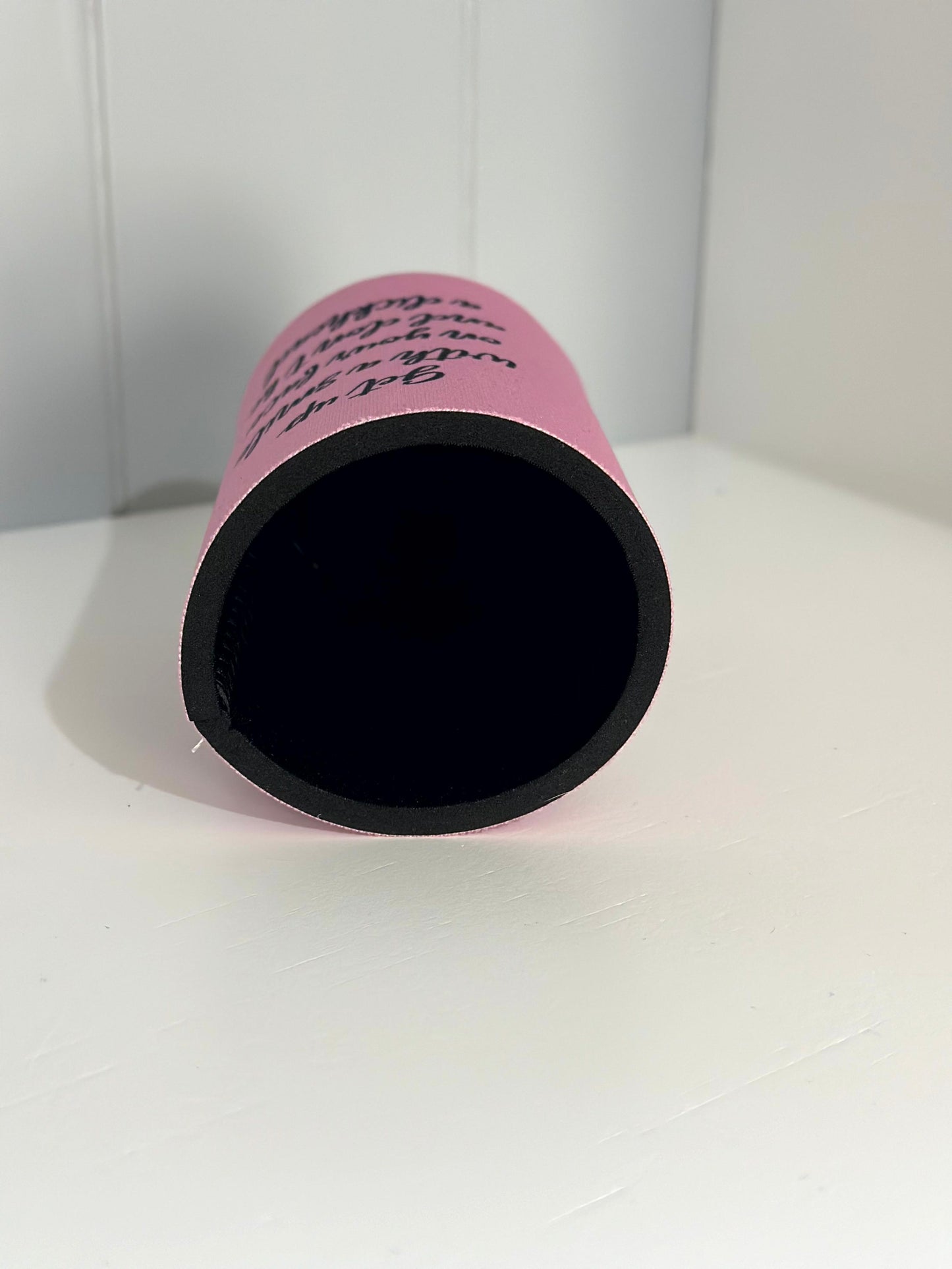 'Pretty in Pink' stubby holder